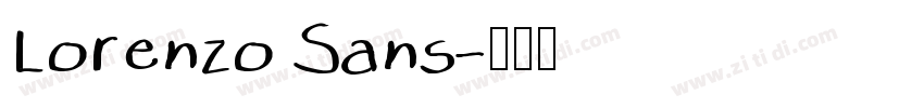 Lorenzo Sans字体转换